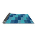 Thickness of Patterned Blue Rug, pat1163lblu