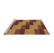 Sideview of Machine Washable Transitional Orange Rug, wshpat1163org