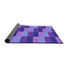 Thickness of Patterned Amethyst Purple Rug, pat1163pur