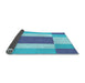 Thickness of Patterned Blue Rug, pat1164lblu