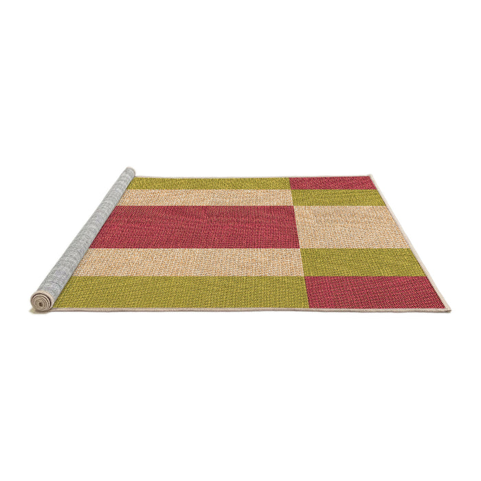 Sideview of Machine Washable Transitional Red Rug, wshpat1164org