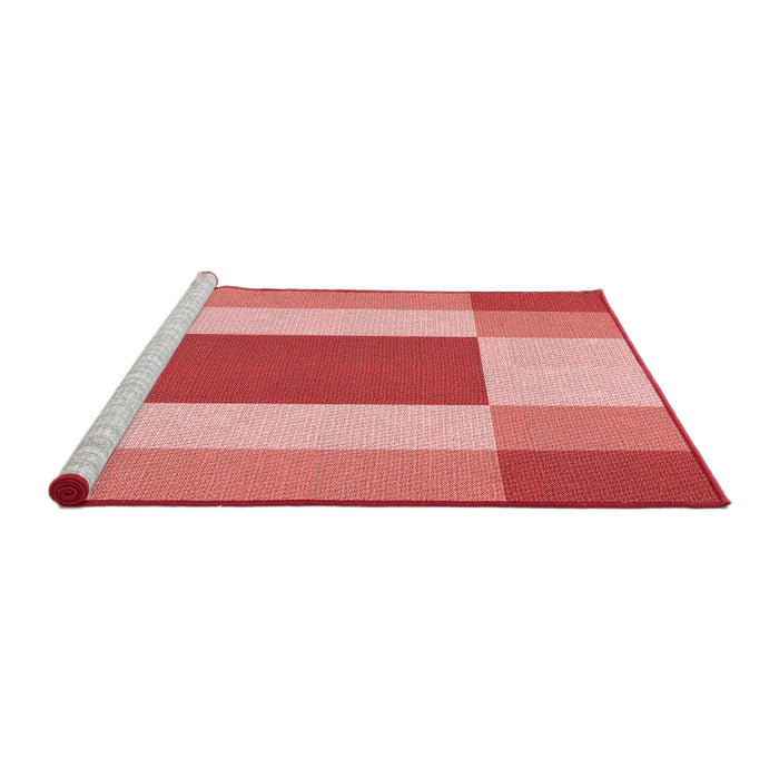 Sideview of Machine Washable Transitional Light Salmon Pink Rug, wshpat1164rd