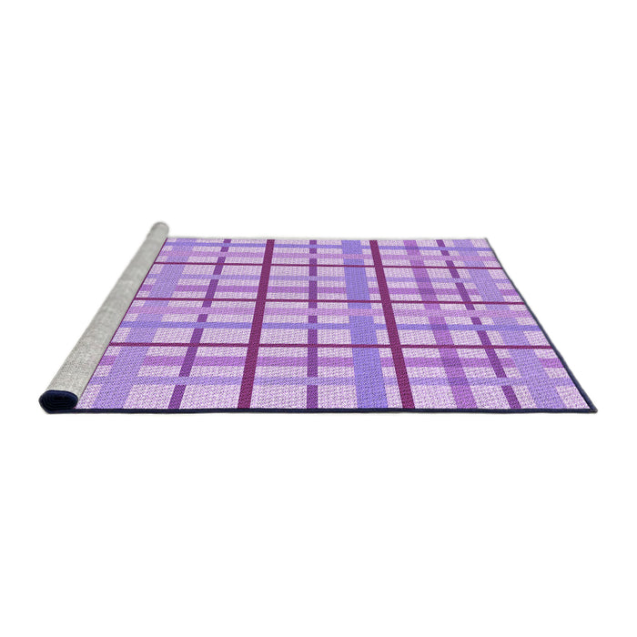 Sideview of Machine Washable Transitional Purple Rug, wshpat1165pur