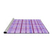 Sideview of Machine Washable Transitional Purple Rug, wshpat1165pur