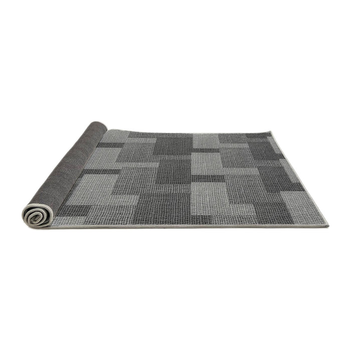 Thickness of Patterned Dark Gray Rug, pat1166gry