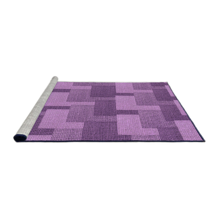 Sideview of Machine Washable Transitional Violet Purple Rug, wshpat1166pur