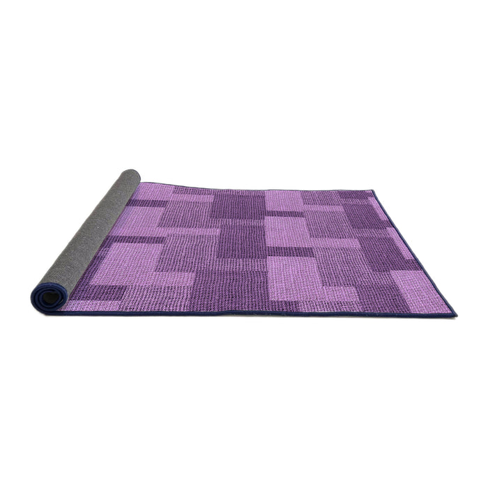 Thickness of Patterned Violet Purple Rug, pat1166pur