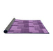 Thickness of Patterned Violet Purple Rug, pat1166pur