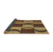 Thickness of Patterned Red Brown Rug, pat1167brn