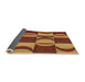 Thickness of Patterned Orange Rug, pat1167org