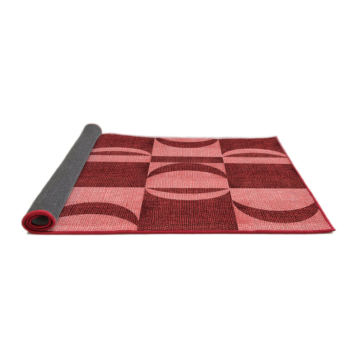 Thickness of Patterned Red Rug, pat1167rd