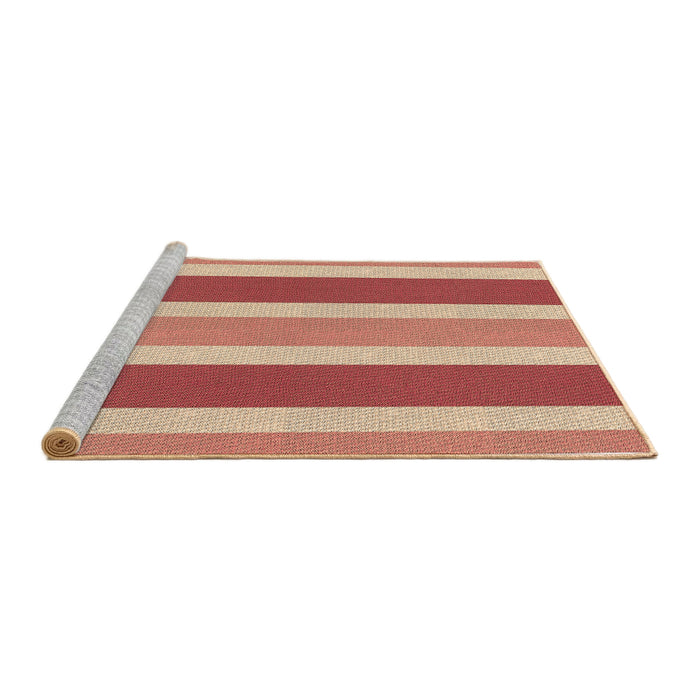 Sideview of Machine Washable Transitional Sandy Brown Rug, wshpat1168brn