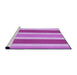 Sideview of Machine Washable Transitional Violet Purple Rug, wshpat1168pur