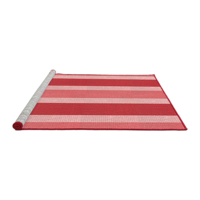 Sideview of Machine Washable Transitional Light Coral Pink Rug, wshpat1168rd