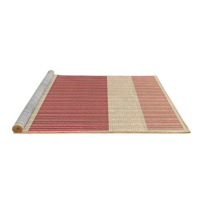 Sideview of Machine Washable Transitional Orange Rug, wshpat1169brn