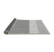 Thickness of Patterned Gunmetal Gray Rug, pat1169gry