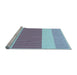 Sideview of Machine Washable Transitional Periwinkle Purple Rug, wshpat1169lblu