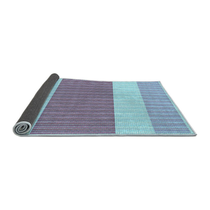 Thickness of Patterned Periwinkle Purple Rug, pat1169lblu