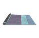 Thickness of Patterned Periwinkle Purple Rug, pat1169lblu