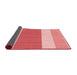 Thickness of Patterned Deep Rose Pink Rug, pat1169rd