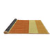 Thickness of Patterned Orange Red Orange Rug, pat1169yw