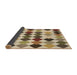 Thickness of Patterned Saddle Brown Rug, pat1170brn