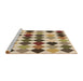 Sideview of Machine Washable Transitional Saddle Brown Rug, wshpat1170brn