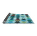 Thickness of Patterned Blue Rug, pat1170lblu