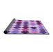 Thickness of Patterned Dark Orchid Purple Rug, pat1170pur