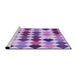 Sideview of Machine Washable Transitional Dark Orchid Purple Rug, wshpat1170pur