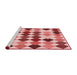 Sideview of Machine Washable Transitional Pastel Pink Rug, wshpat1170rd