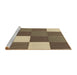 Sideview of Machine Washable Transitional Sepia Brown Rug, wshpat1171brn