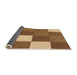 Thickness of Patterned Saddle Brown Rug, pat1171org