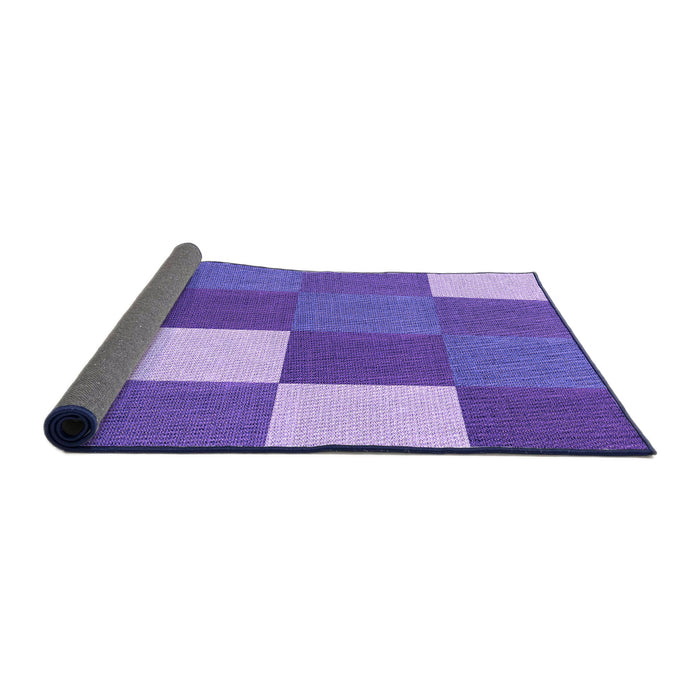 Thickness of Patterned Purple Mimosa Purple Rug, pat1171pur