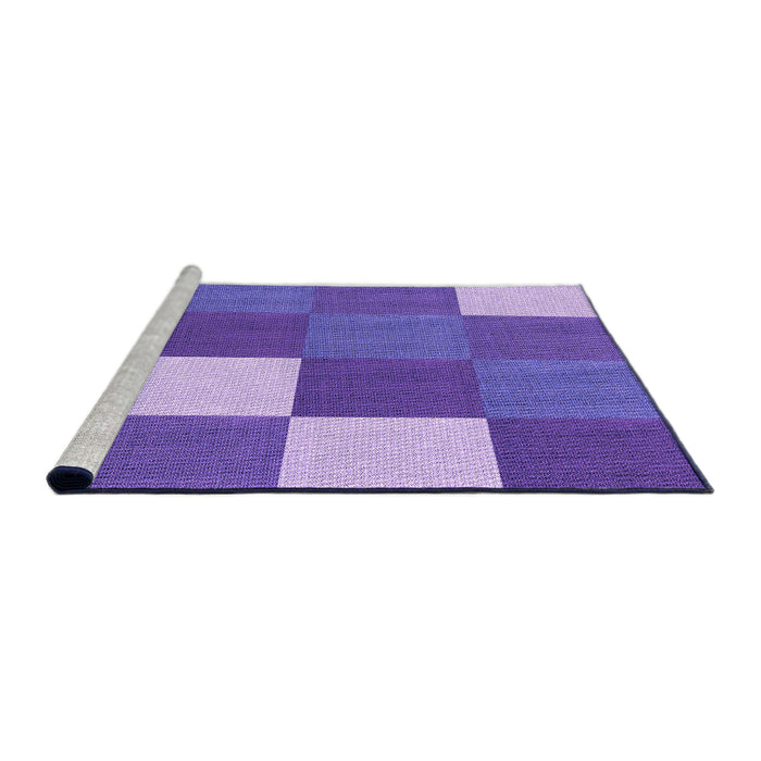 Sideview of Machine Washable Transitional Purple Mimosa Purple Rug, wshpat1171pur