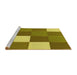 Sideview of Machine Washable Transitional Dark Bronze Brown Rug, wshpat1171yw