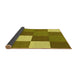 Thickness of Patterned Dark Bronze Brown Rug, pat1171yw