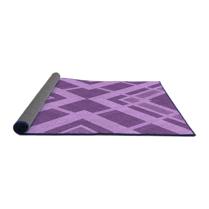 Thickness of Patterned Violet Purple Rug, pat1172pur