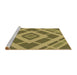 Sideview of Machine Washable Transitional Yellow Rug, wshpat1173brn