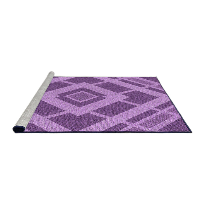 Sideview of Machine Washable Transitional Violet Purple Rug, wshpat1173pur