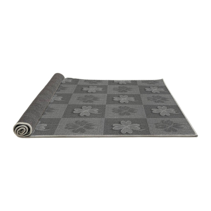Thickness of Patterned Gray Rug, pat1174gry