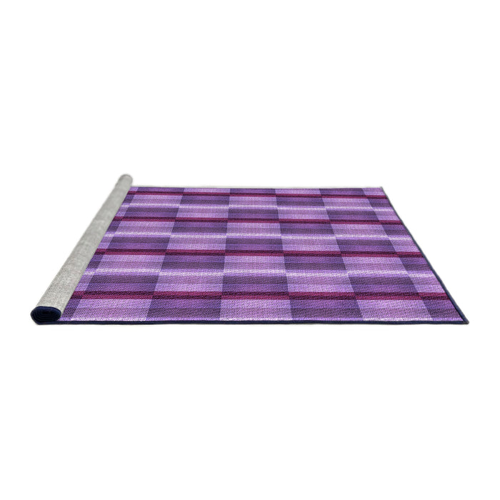 Sideview of Machine Washable Transitional Purple Rug, wshpat1175pur