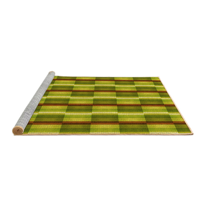 Sideview of Machine Washable Transitional Dark Bronze Brown Rug, wshpat1175yw