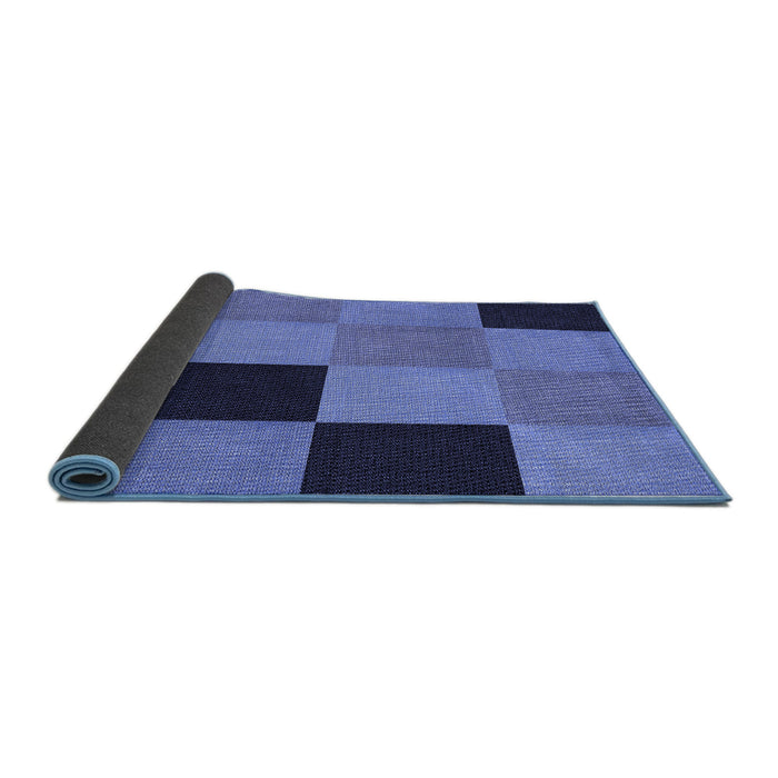 Thickness of Patterned Sky Blue Rug, pat1177blu