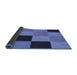 Thickness of Patterned Sky Blue Rug, pat1177blu