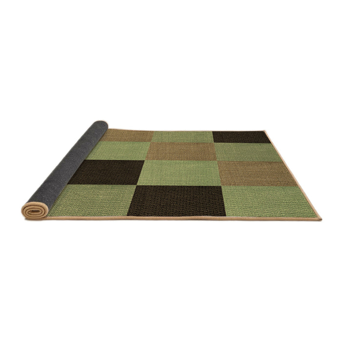 Thickness of Patterned Brass Green Rug, pat1177brn