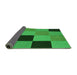 Thickness of Patterned Green Rug, pat1177grn