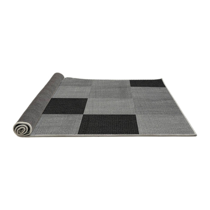Thickness of Patterned Gunmetal Gray Rug, pat1177gry
