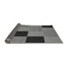 Thickness of Patterned Gunmetal Gray Rug, pat1177gry