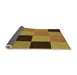 Thickness of Patterned Dark Bronze Brown Rug, pat1177org